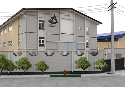 طراحی نمای کارخانه صنعتی