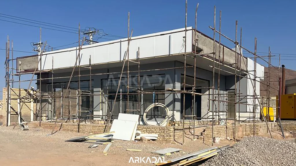 طراحی کارخانه مدرن یزد طراحی نما کارخانه و سالن های صنعتی وسوله