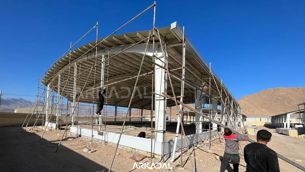 طراحی کارخانه مدرن یزد طراحی نما کارخانه و سالن های صنعتی وسوله