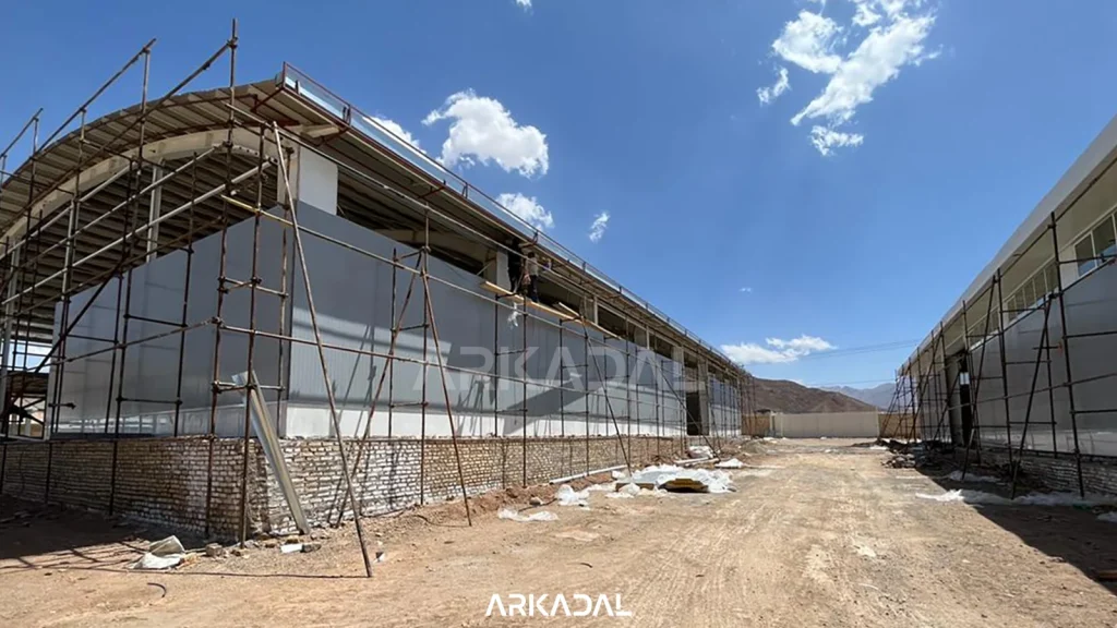 طراحی کارخانه مدرن یزد طراحی نما کارخانه و سالن های صنعتی وسوله