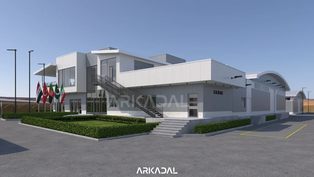 طراحی کارخانه مدرن یزد طراحی نما کارخانه و سالن های صنعتی وسوله