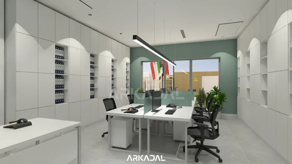 طراحی داخلی ساختمان اداری کارخانه مدرن - طراحی کارخانه و سالن های صنعتی