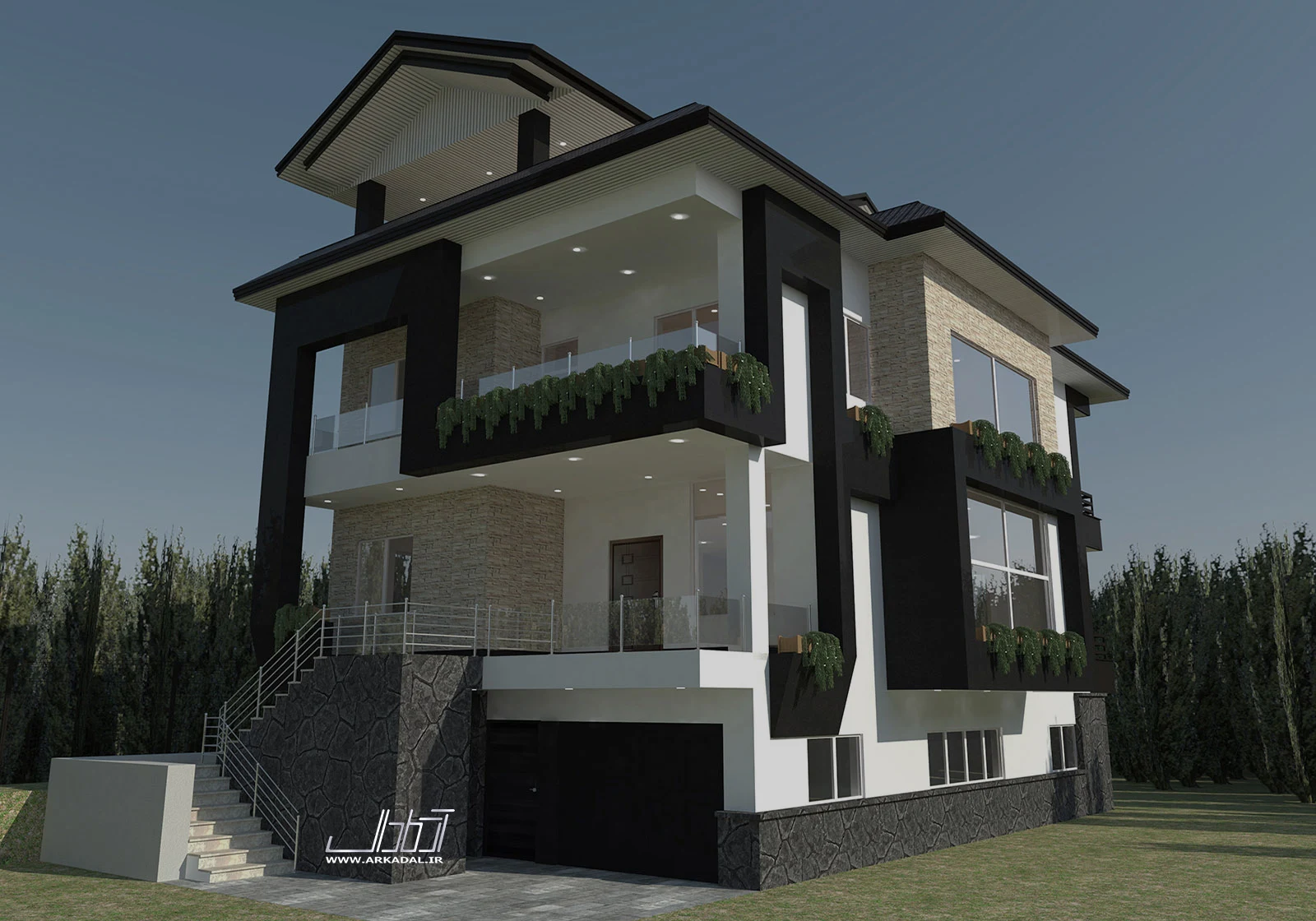 طراحی نما ویلا – مازندران – بابلکنار