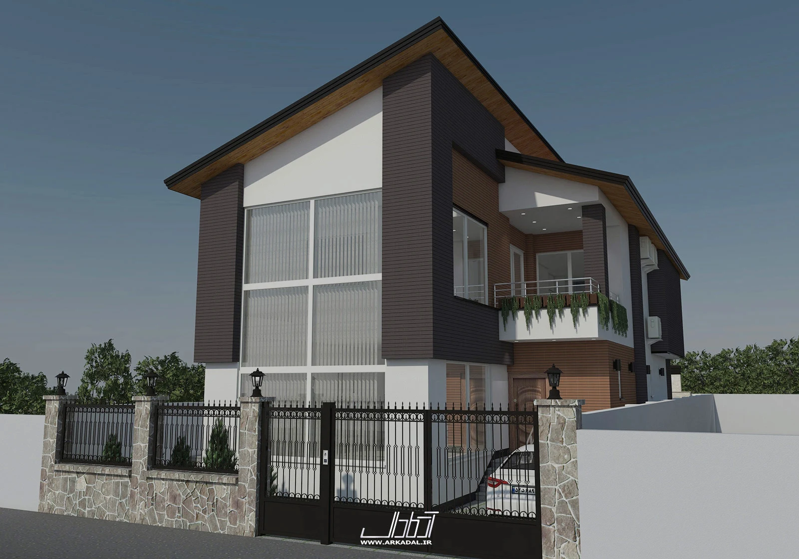 طراحی نما ویلا – مازندران – نوشهر