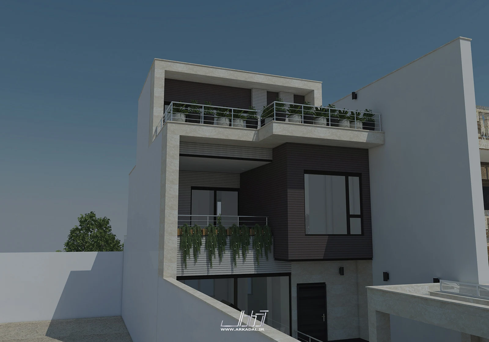 طراحی نما ویلا – مازندران – ساری